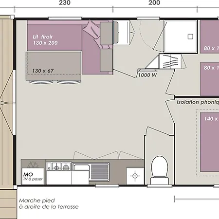 Mobil-home A Avec Terrasse - Api-1-52-960 Saint-Jean-de-Monts
